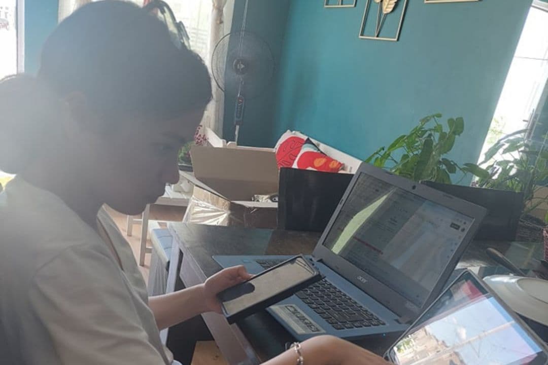 A UPworth intern at work